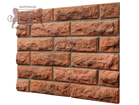 Декоративный искусственный камень Колотый кирпич 1042
